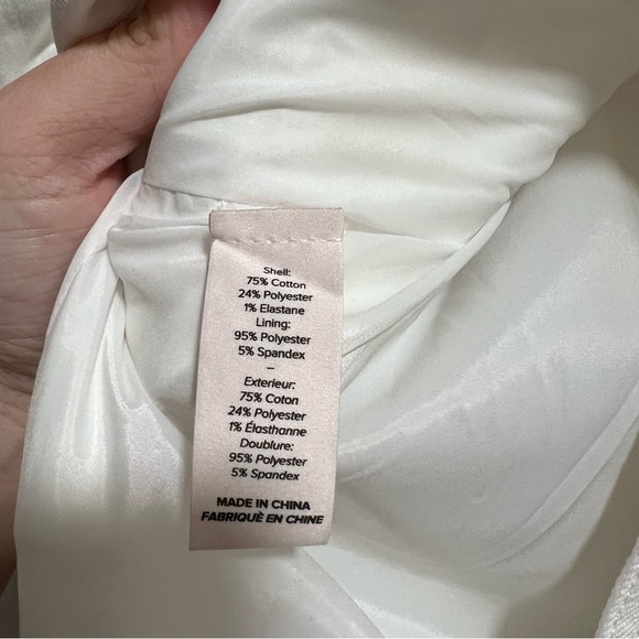 NEW NWT Cinq A Sept Khloe Denim Blazer Jacket White - Picture 10 of 11